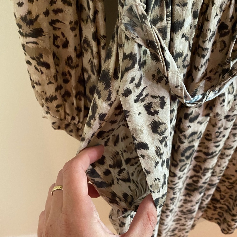 Rebecca Taylor Cheetah Wrap Dress - Picture 3 of 7